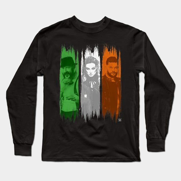 Group Shot Irish Superstars Ireland Flag Panels Long Sleeve T-Shirt by Holman